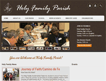 Tablet Screenshot of holyfamilycincinnati.org